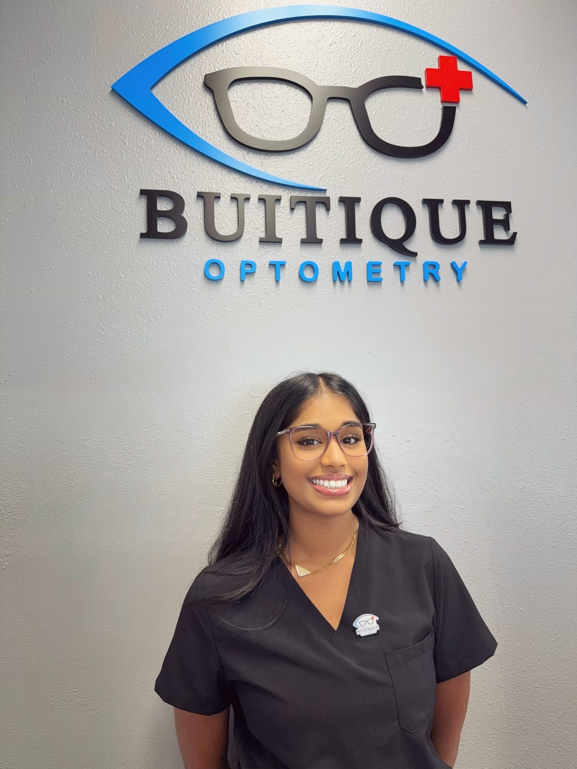 Tika, Buitique Optometry clinic team