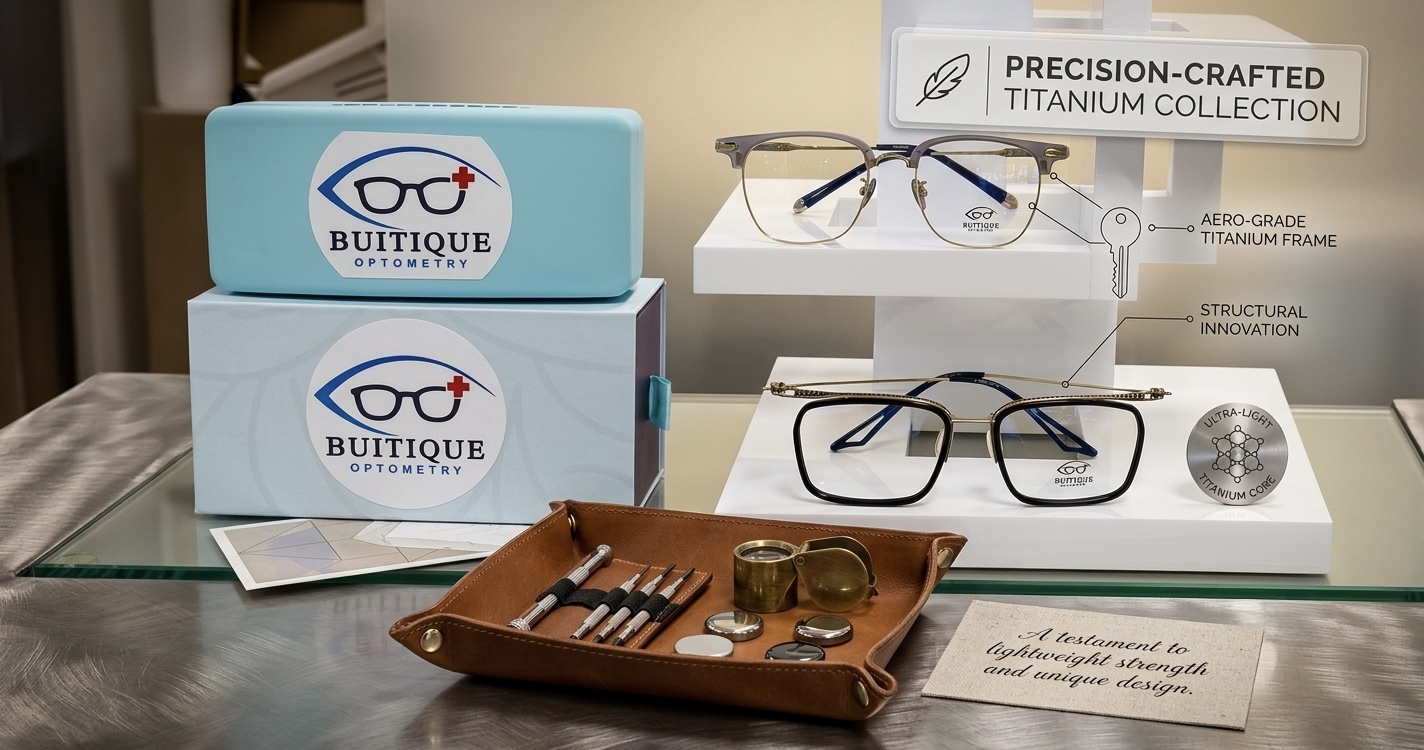 Designer eyewear at Buitique Optometry